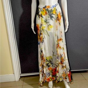 Haute Hippie Silk Maxi Skirt with Shorts